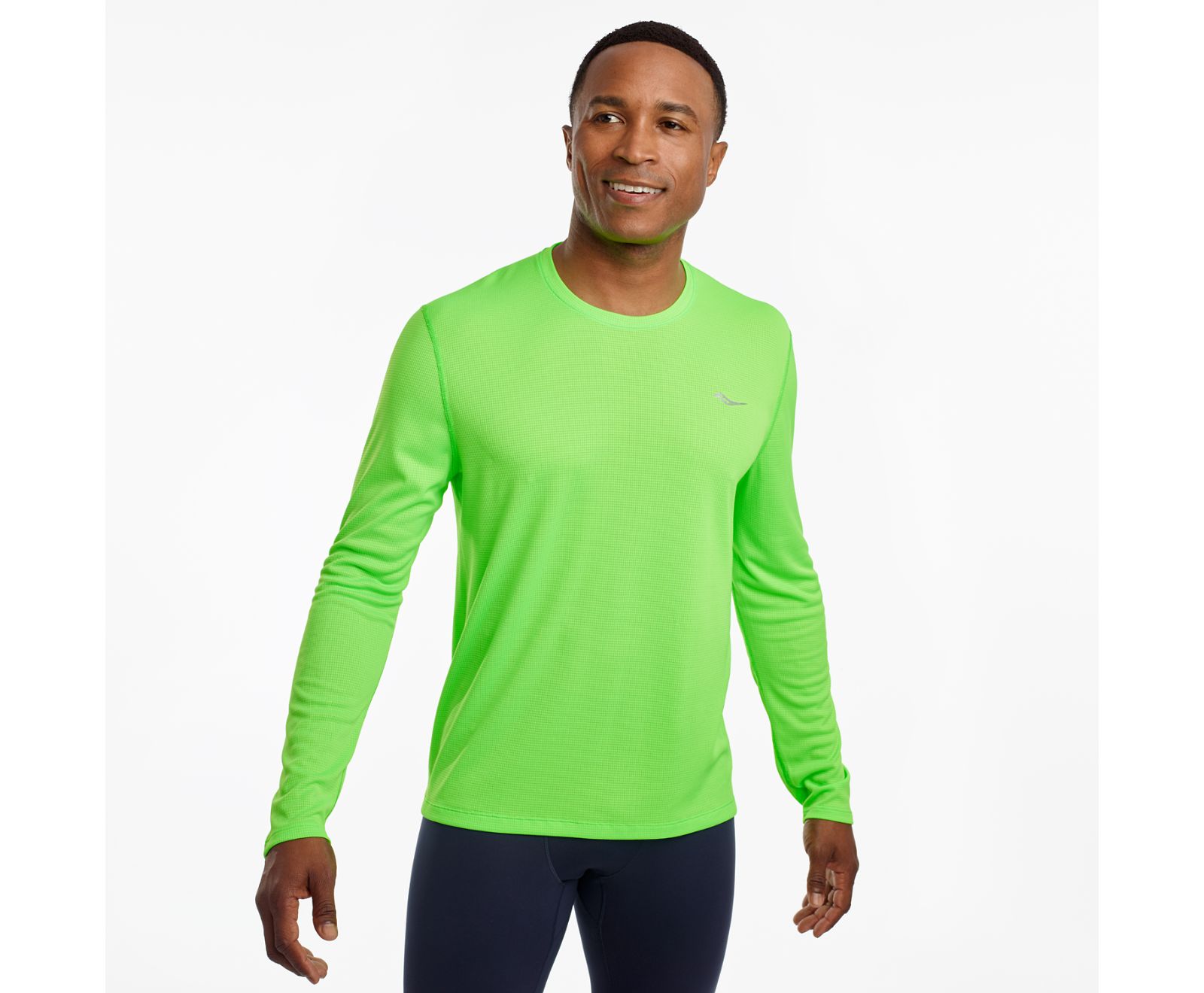 Saucony Stopwatch Long Sleeve Men's Shirts Light Green | Canada 631UZGT